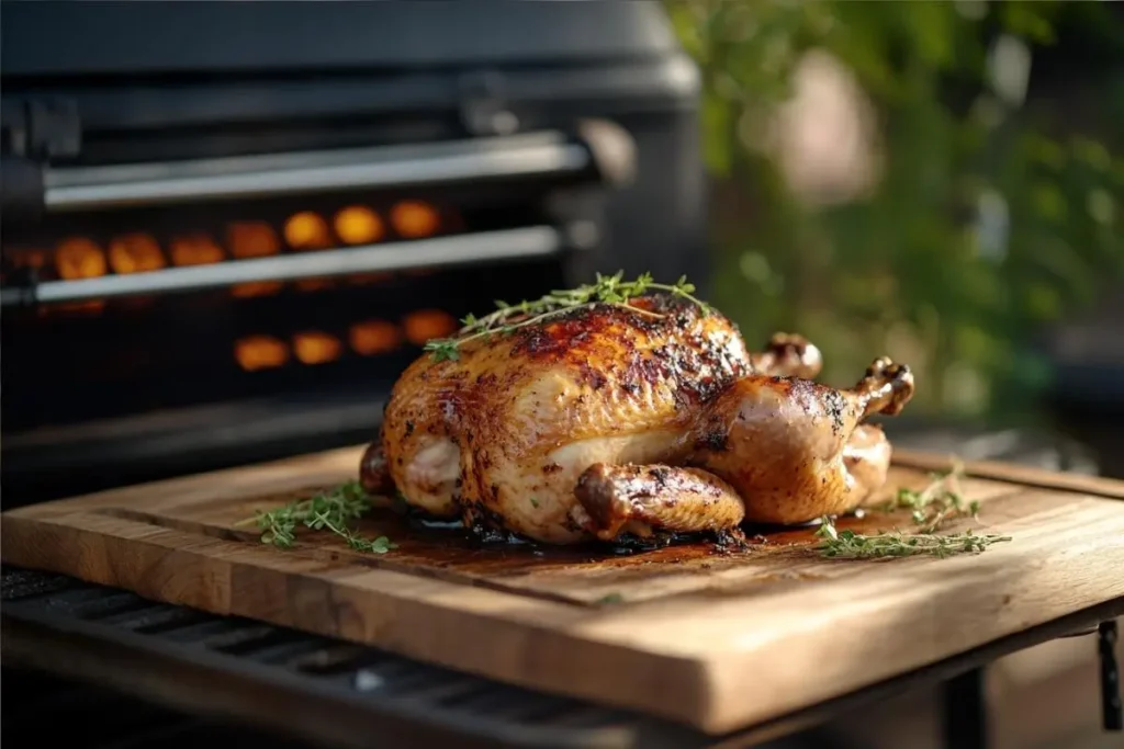 How to Get Crispy Skin on Smoked Chicken on a grill