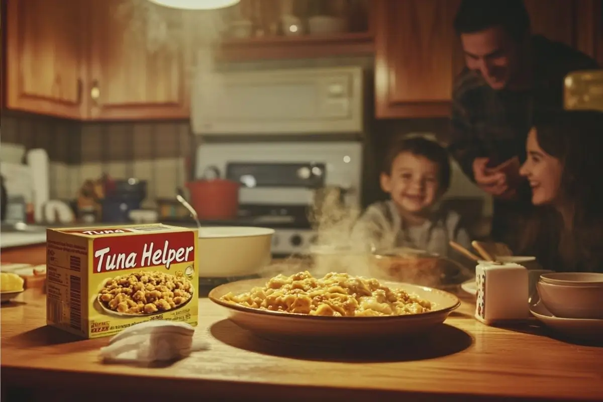Is Tuna Helper a thing? A nostalgic family dinner with Tuna Helper.